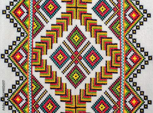 Fototapeta do kuchni embroidered good by cross-stitch pattern
