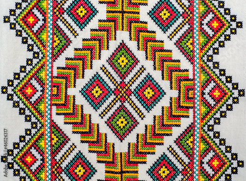 Naklejka na meble embroidered good by cross-stitch pattern