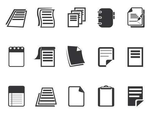 Documents icons set