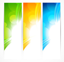 Aufkleber - Set of bright banners