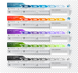 Aufkleber - Collection of web elements