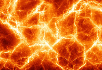 Wall Mural - Abstract fiery lightning