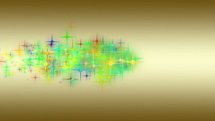 Poster - wonderful video animation – glowing stars – loop HD