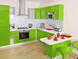© aFatman - Modern kitchen interior with green decoration