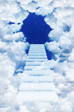 Fototapeta Przestrzenne - Stairs in sky