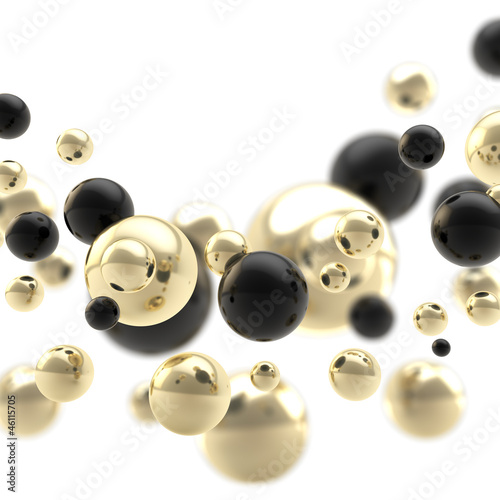 Abstract background composition made of spheres