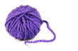 Ball of intense purple wool or yarn
