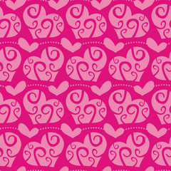 Wall Mural - Vector Love Seamless Background