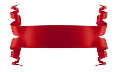 Wall Mural - elegance red ribbon