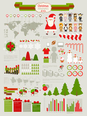 Poster - Christmas Infographic set