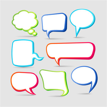 Speech Bubbles. Collection