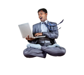 business yoga levitation