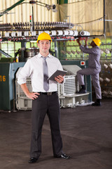 Wall Mural - portrait of a cloth manufacturing factory manager