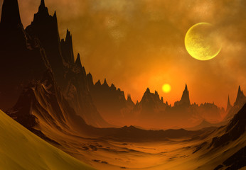 Wall Mural - Fantasy Alien Planet