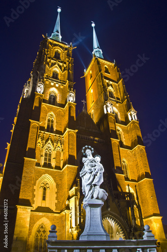 Plakat na zamówienie Wrocław - Ostrów Tumski - Katedra