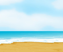 An Ocean And A Beach