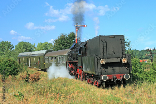 Obraz w ramie Retro steam train