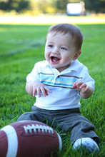 Cute Baby With Football