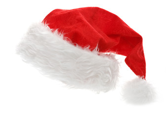 Wall Mural - Santa hat isolated on white background