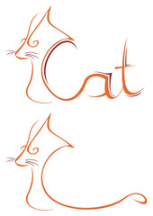 Canvas Print - Cat symbol