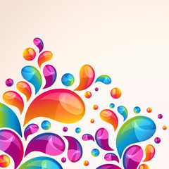 Wall Mural - splash background cover template.