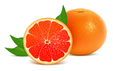 Wall Mural - Fresh grapefruit