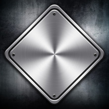 Rhombus Metal Plate