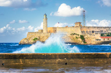 Hurricane In Havana And The Castle Of El Morro