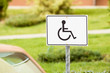 Znak drogowy / Miejsce dla inwalidy