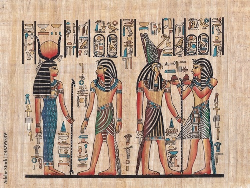 Naklejka - mata magnetyczna na lodówkę Original egyptian papyrus
