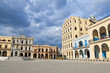 Plaza Vieja with colorful tropical buildings, Havana ,Cuba