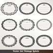 © alvaroc - Vector Frame labels Set ornamental vintage decoration