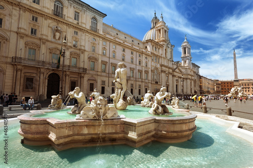 Fotovorhang - Piazza Navona, Rome. Italy (von Iakov Kalinin)