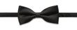 Black bow tie isolated on white background with clipping path