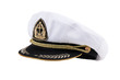 Naval cap with a visor