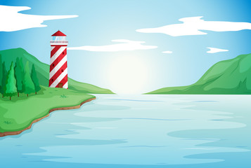 Poster - a light house