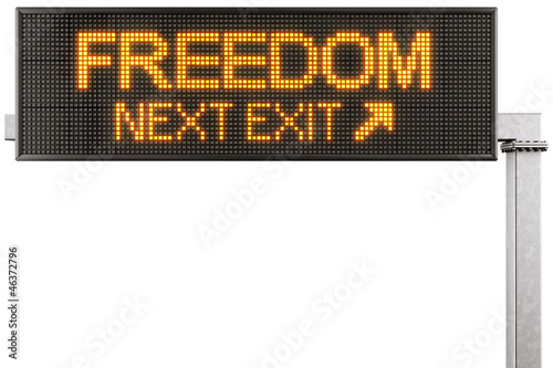 Digital highway sign