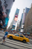 Fototapeta  - Taxi à New York, Times square - USA