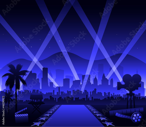 Pinturas sobre lienzo  Hollywood movie red carpet