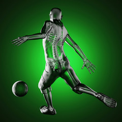 Sticker - soccer game player