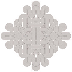 Poster - Beautiful graphic shape on white background. Vector illustration