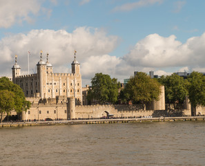 Sticker - City of London with Thames river in Autumn