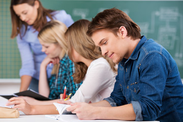 Sticker - studenten im unterricht