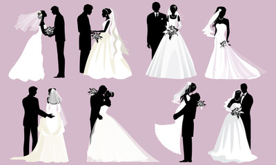 Wedding  silhouettes