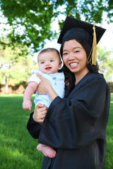 Mother and Baby at Graduation