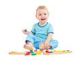 © Andrey Kuzmin - happy kid playing toys