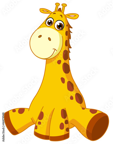 Nowoczesny obraz na płótnie Baby giraffe