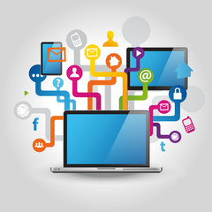 Wall Mural - internet