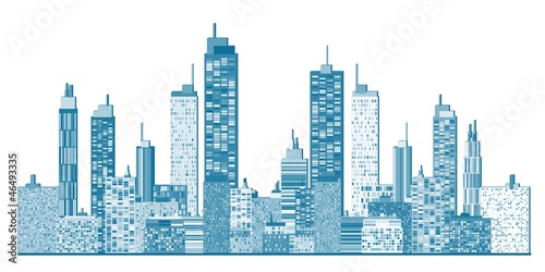Nowoczesny obraz na płótnie City skyline