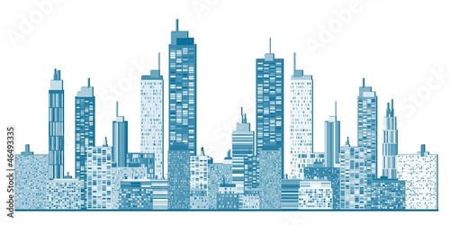 Naklejka dekoracyjna City skyline